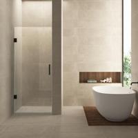 Nisdeur BWS Miley 80x200 cm 8 mm Nano Helder Glas Mat Zwart - thumbnail