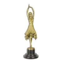 GEPOLIJST BRONZEN BEELD GENAAMD -MISS KITA- - thumbnail