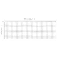 Campingbarbecue draagbaar 60x22,5x33 cm roestvrij staal - thumbnail