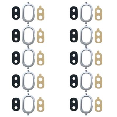 10 STKS terug camera bezel met lens cover & lijm voor Galaxy J4 J400F/DS J400G/DS (blauw)