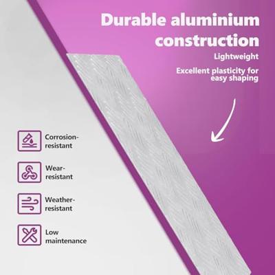 VidaXL Trap tread rechthoekig 4 pcs zilver 50 x 30 cm aluminium