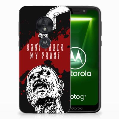 Motorola Moto G7 Play Silicone-hoesje Zombie Blood Motorola Moto G7 Play Silicone-hoesje Zombie Blood