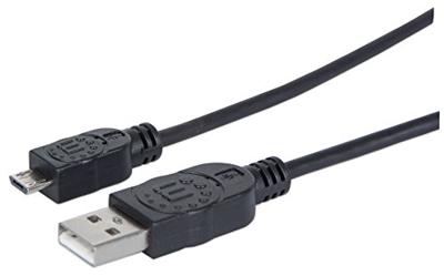 Manhattan USB-kabel USB 2.0 USB-A stekker, USB-micro-B stekker 1.80 m Zwart UL gecertificeerd 307178-CG Manhattan USB-kabel USB 2.0 USB-A stekker, USB-micro-B stekker 1.80 m Zwart UL gecertificeerd 307178-CG