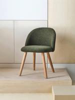 Kinderstoel van imitatiebont kaki - thumbnail