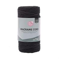 Vaessen Creative • macramé touw 3mmx100m zwart - thumbnail