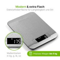 Profi Cook PC-KW 1061 Keukenweegschaal Digitaal Weegbereik (max.)=5 kg RVS, Zwart 220 x 165 x 15 - thumbnail