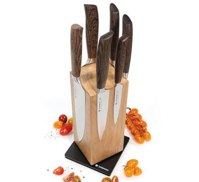 ZASSENHAUS - Spin - Messenblok draaibaar eikenhout