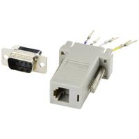 TRU COMPONENTS D-sub adapter D-sub stekker 9-polig - RJ12-bus 1 stuk(s) - thumbnail