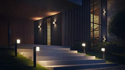 Steinel LED AUSSENLEUCHTE L 835 SC ANT 055516 LED-buitenlamp met bewegingsmelder (wand) LED Zonder 9.1 W Antraciet-grijs