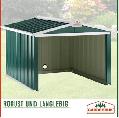 Robotmaaier Garage Groen Metaal 86x100x63cm