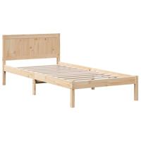 Bedframe Bruin 80 x 200 cm Massief grenenhout - thumbnail