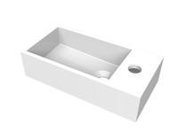 Fontein Arcqua Flair 36x18x9 cm met Kraangat Rechts Glans Wit - thumbnail