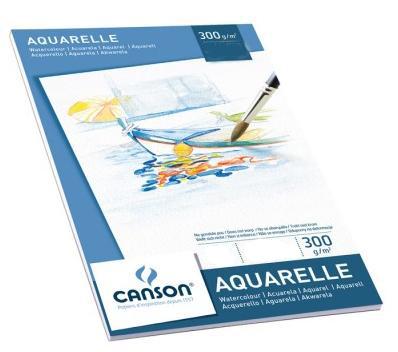 Aquarelpapier Canson Graduate Watercolour 20vel 250gr A4 natuurlijk wit | 5 stuks