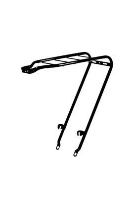 Steco achterdrager 27 d-mod asbevesting zwart