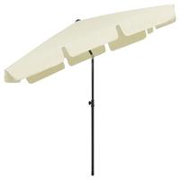 Strandparasol 200x125 cm zandgeel - thumbnail