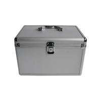 MediaRange CD-koffer 200 CDs/DVDs/Blu-rays Aluminium Zilver 1 stuk(s) (b x h x d) 30.1 x 18 x 19 cm BOX75 - thumbnail