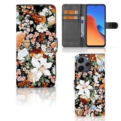 Hoesje voor Xiaomi Redmi 12 Dark Flowers Hoesje voor Xiaomi Redmi 12 Dark Flowers