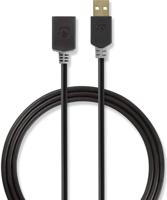 Nedis CCBW60010AT20 Kabel Usb 2.0 A Male - A Female 2,0 M Antraciet - thumbnail