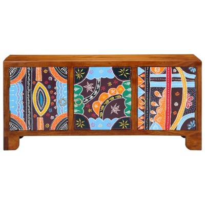 Schoenenbank Multikleur 100 x 35 x 45 cm Massief acaciahout