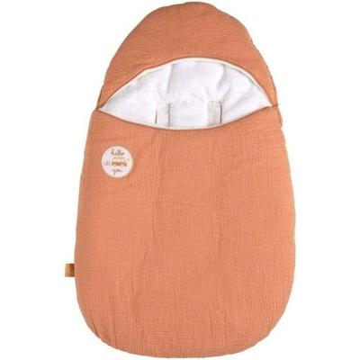 Winter babynestje - SAUTHON - SUNLIGHT - 0-4 maanden - Katoenen mousseline - Terracotta