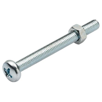 Homefix Metaalschroef Vz Ck PH2 + Moer M4X25 | 20 stuks - 6701.50.10090 - thumbnail