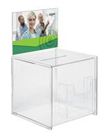 Sigel Actiebox met gleuf en extra vak VA152 Transparant (b x h x d) 210 x 368 x 210 mm 1 stuk(s) - thumbnail