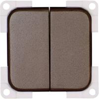 inprojal elektrosysteme 102566 Serieschakelaar Inzetstuk Bruin 1 stuk(s) - thumbnail