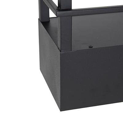 QAZQA Smart hanglamp zwart met rek incl. 4 Wifi GU10 - Cage Rack