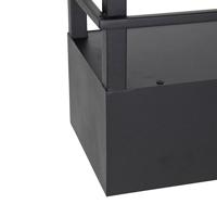 QAZQA Smart hanglamp zwart met rek incl. 4 Wifi GU10 - Cage Rack - thumbnail