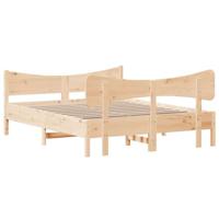 Bedframe zonder matras massief grenenhout 135x190 cm - thumbnail