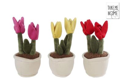 Take Me Home plant pluche tulp L 3ass 27 cm