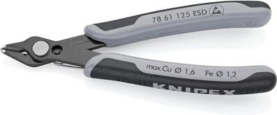 Knipex Electronic Super Knips® ESD | 125 mm Lengte | Meer-Componentengrepen | Gebruineerd - 78 61 125 ESDSB