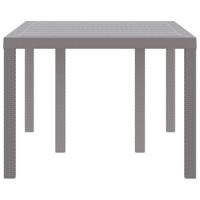 Tuintafel 150x100x73 cm poly rattan lichtgrijs - thumbnail