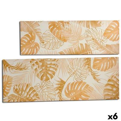 Canvas Gift Decor Gouden Blad van een plant 135 x 45 x 1,5 cm (6 Stuks) Canvas Gift Decor Gouden Blad van een plant 135 x 45 x 1,5 cm (6 Stuks)