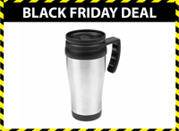 HI RVS Autobeker - 450 ml - Dubbelwandige Thermobeker - thumbnail