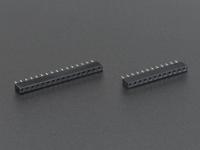 Adafruit Kit Headers Femelles Courts Low Profile pour carte Feather - thumbnail