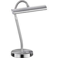 LED Bureaulamp - Trion Curty - 4W - Warm Wit 3000K - Dimbaar - Rond - Mat Nikkel - Aluminium - thumbnail