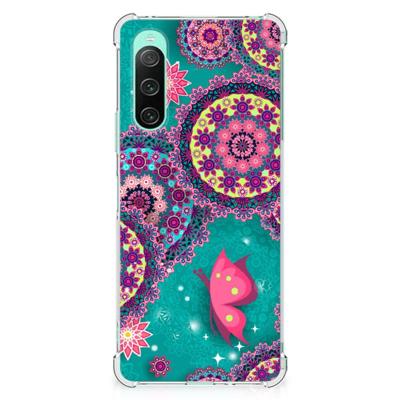 Sony Xperia 10 V Back Cover Cirkels en Vlinders Sony Xperia 10 V Back Cover Cirkels en Vlinders