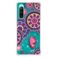 Sony Xperia 10 V Back Cover Cirkels en Vlinders - thumbnail