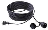 Bachmann 343.177 Stroom Verlengkabel 16 A Zwart 25.00 m H05VV-F 3G 1,5 mm² - thumbnail