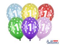Verjaardag Ballonnen 1 Jaar Metallic Mix - thumbnail