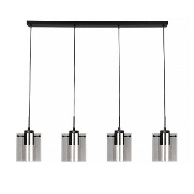 Freelight Hanglamp Interno 4 lichts L 120 cm zwart
