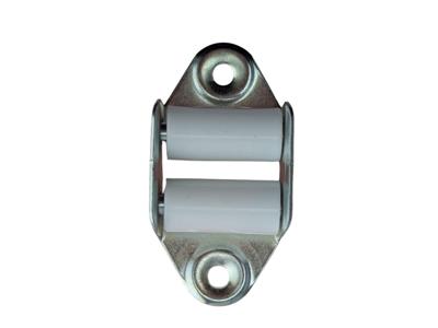 Bandgeleider 15mm Staal Met Kunststof Rollen - Voor Rolluik