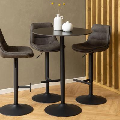 Bendt Ronde Bartafel / Statafel 'Tempest' Keramiek 80cm, Kleur Zwart Bendt Ronde Bartafel / Statafel 'Tempest' Keramiek 80cm, Kleur Zwart