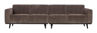 WOOOD Bank 'Statement' 4-zits, Rib, kleur Taupe