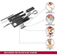 Victorinox SwissCard Lite 0.7333.T3 Zakgereedschapsset Aantal functies 13 Onyx (transparant) - thumbnail