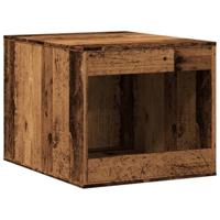 VidaXL Kattenbakkast 47x59x42 cm bewerkt hout oud houtkleurig - thumbnail