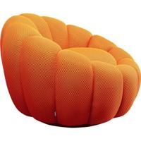 Kare Design Peppo Bloom Draaifauteuil oranje - thumbnail