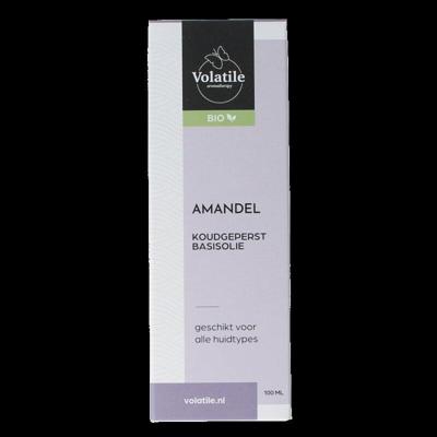Amandel koudgeperst basisolie bio glazen fles 100 Milliliter Amandel koudgeperst basisolie bio glazen fles 100 Milliliter