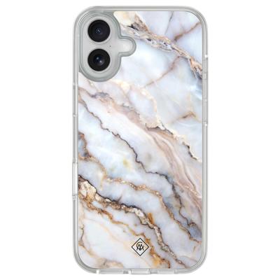 iPhone 16 hybride hoesje - Marble dream